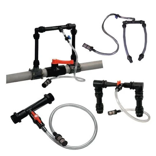 Plastic Venturi With Suction Assembly Rubber 20 mm, Size: 1", Fittings for 2 inch main pipe